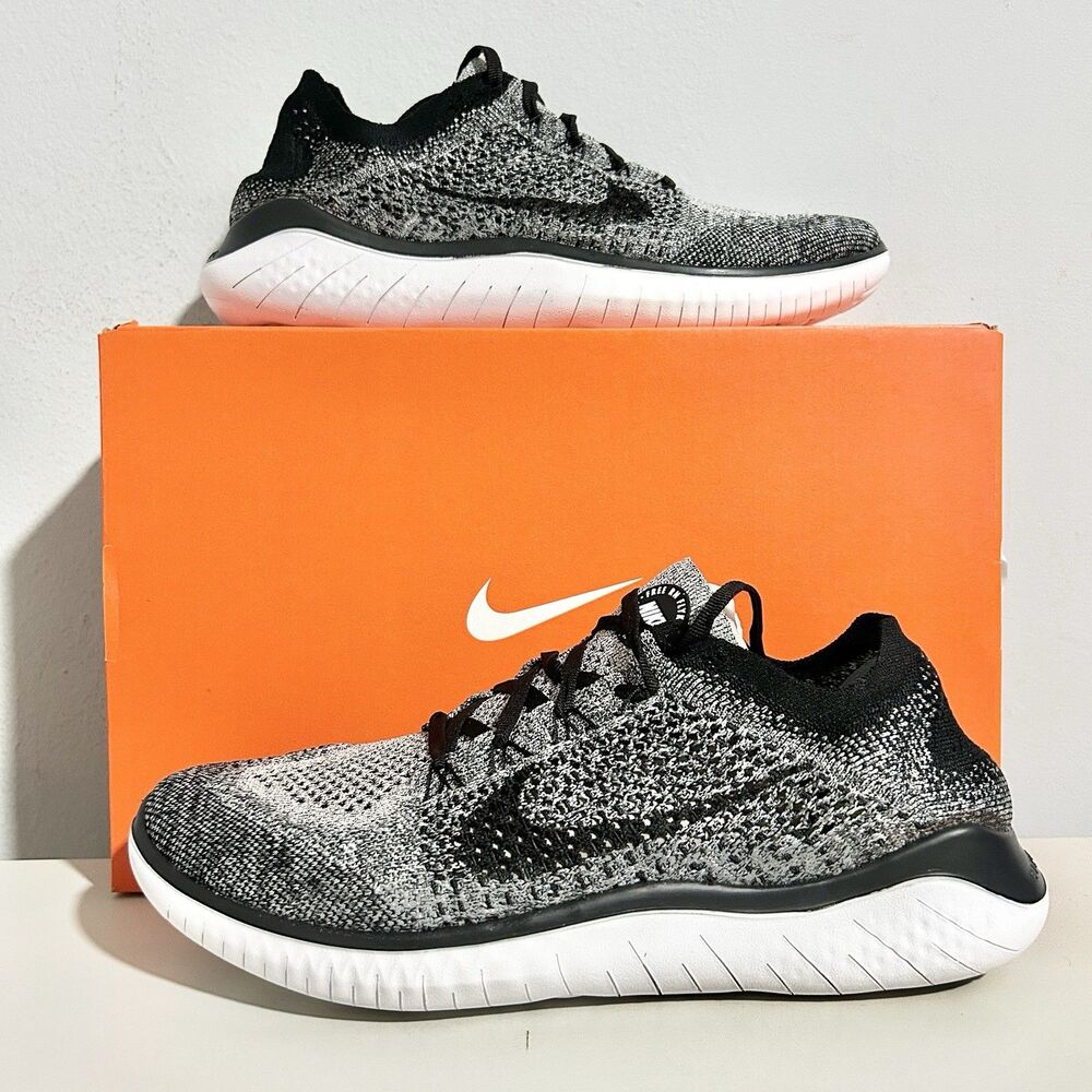 Nike Free RN Flyknit 2018 “Black White” Men’s Size 9.5 Lifestyle Running Shoes